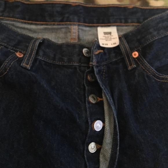 Levi Strauss 501 button fly denim jeans - Picture 3 of 5